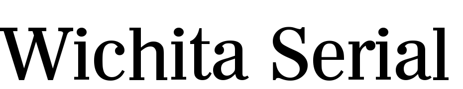 Wichita Serial Medium Regular Font Download Free