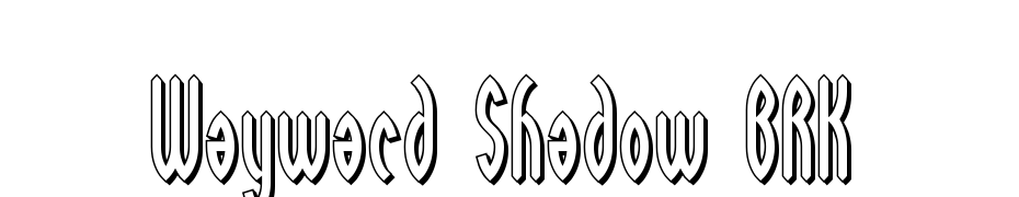 Wayward Shadow BRK Font Download Free