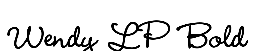 Wendy LP Bold Font Download Free
