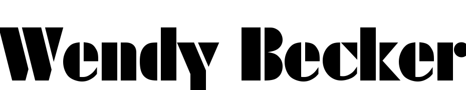 Wendy Becker Font Download Free