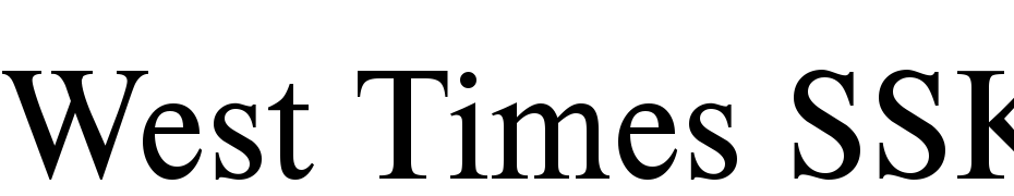 West Times SSK Font Download Free