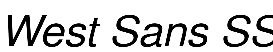 West Sans SSK Italic Font Download Free