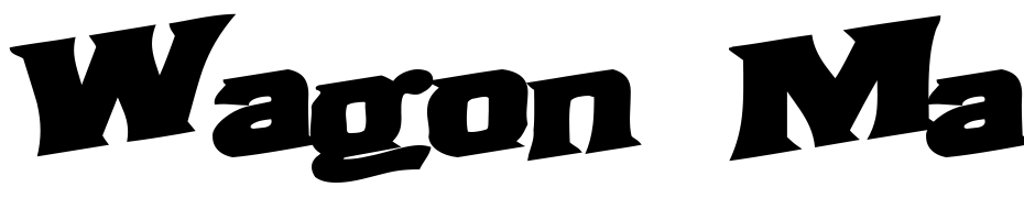 Wagon Man72 Bold Font Download Free
