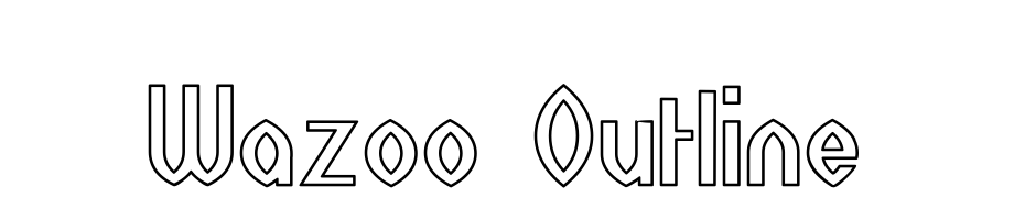 Wazoo Outline Font Download Free