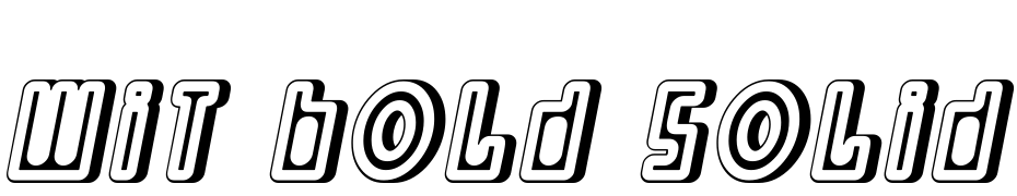 Wit Bold Solid Two Font Download Free