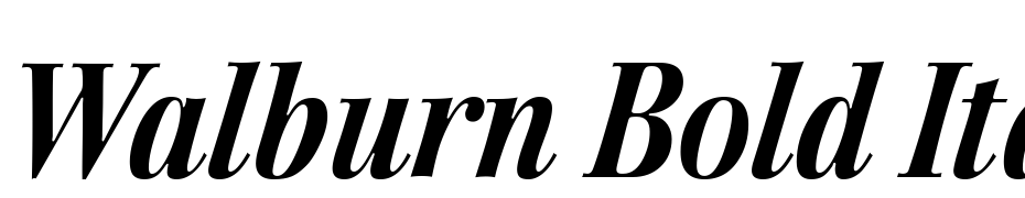 Walburn Bold Italic Font Download Free