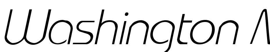 Washington Metro Italic Font Download Free