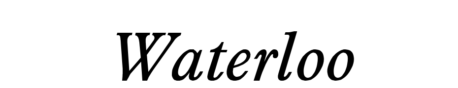 Waterloo Font Download Free