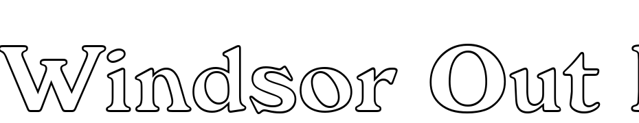 Windsor Out D Font Download Free