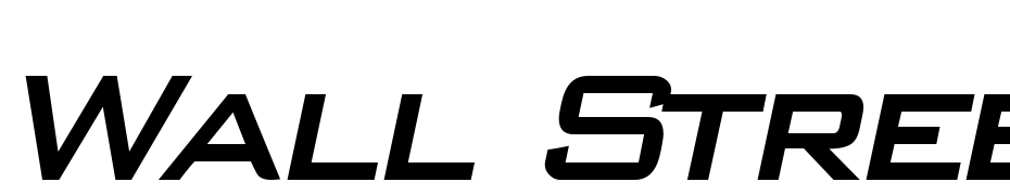 Wall Street Bold Italic Font Download Free