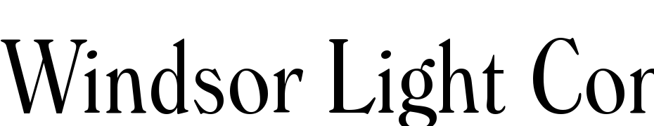 Windsor Light Condensed BT Font Download Free