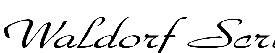 Waldorf Script Extended Italic Font Download Free