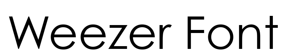 Weezer Font Font Download Free