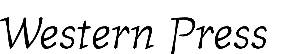 Western Press SSK Italic Font Download Free