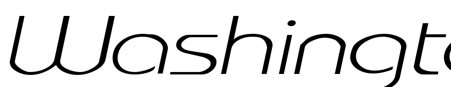 Washington Metro Extended Italic Font Download Free