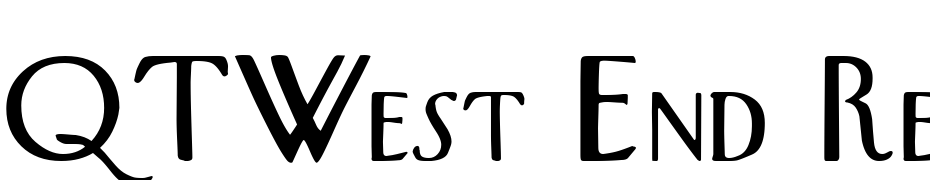QTWest End Regular Font Download Free