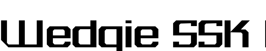 Wedgie SSK Bold Font Download Free