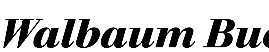 Walbaum Buc T Bold Italic Font Download Free