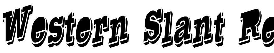 Western Slant Regular Font Download Free