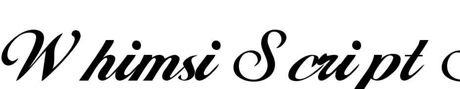 Whimsi Script SSK Regular Font Download Free