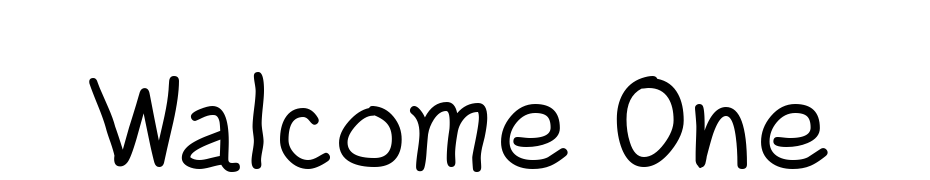 Walcome One Font Download Free