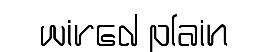 Wired Plain Font Download Free