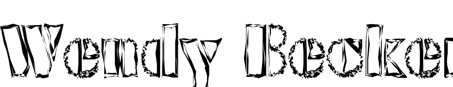 Wendy Becker Open Random Regular Font Download Free