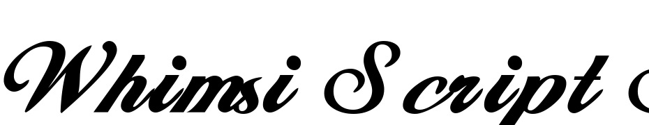 Whimsi Script SSK Bold Font Download Free