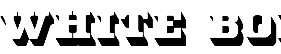 White Bold Font Download Free