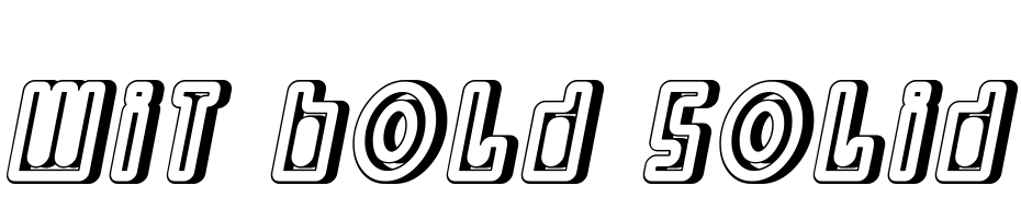 Wit Bold Solid One Fuente Descargar Gratis