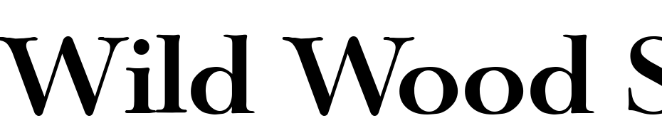 Wild Wood SF Bold Font Download Free