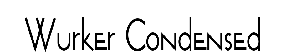 Wurker Condensed Font Download Free