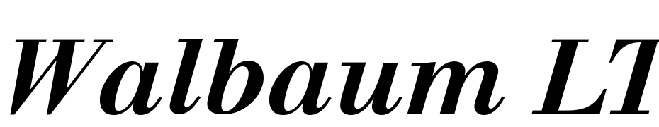 Walbaum LT Bold Italic Font Download Free