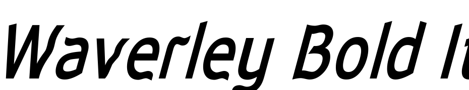 Waverley Bold Italic Font Download Free