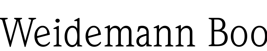 Weidemann Book BT Font Download Free