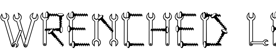 Wrenched Letters Font Download Free
