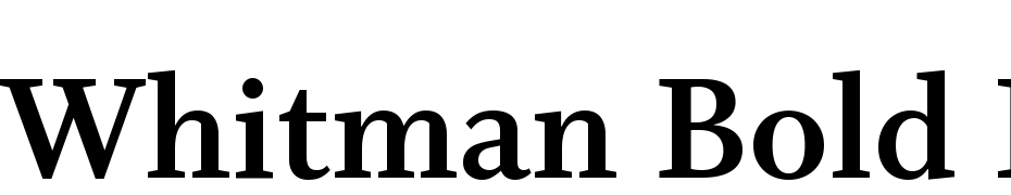 Whitman Bold LF Font Download Free