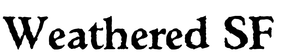 Weathered SF Font Download Free