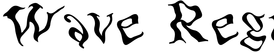 Wave Regular Font Download Free