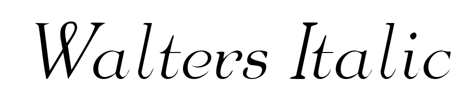 Walters Italic Font Download Free