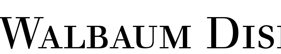 Walbaum Display Smc Regular Font Download Free