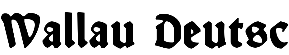 Wallau Deutsch Bold Font Download Free