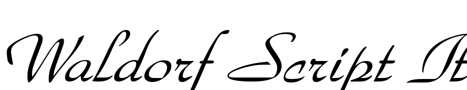 Waldorf Script Italic Font Download Free