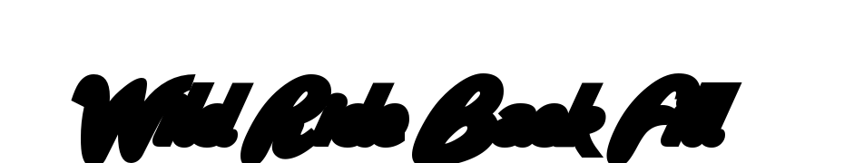 Wild Ride Back Fill Font Download Free