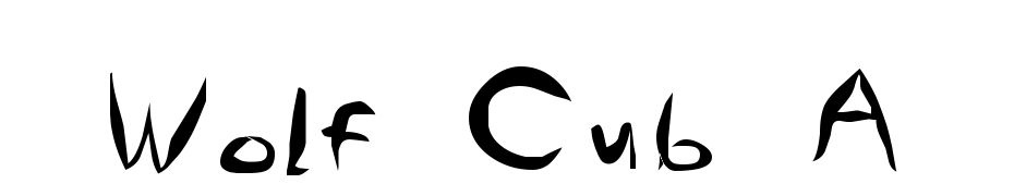 Wolf Cub A Font Download Free