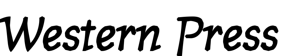 Western Press SSK Bold Italic Font Download Free