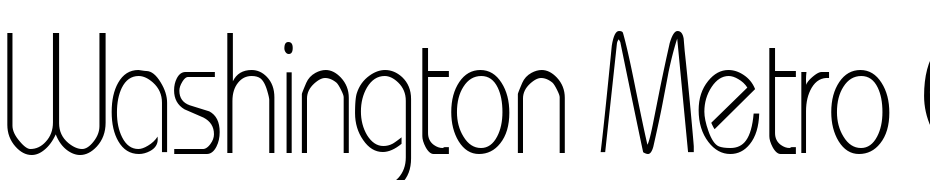 Washington Metro Condensed Font Download Free