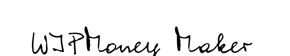 WIPMoney Maker Font Download Free