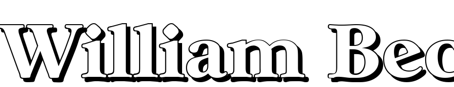 William Becker Shadow Ex Bold Regular Font Download Free