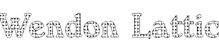 Wendon Lattice Becker Font Download Free